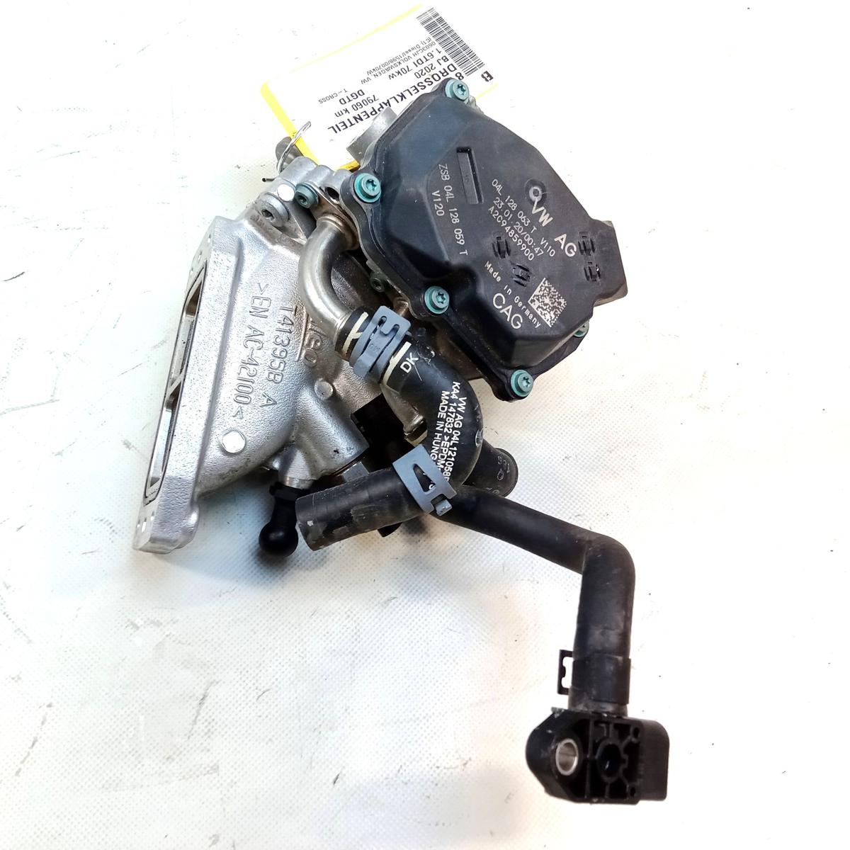 VW T-Cross 1C original Drosselklappenteil 1.6TDI 70kw DGTD 04L128059T Bj.2020