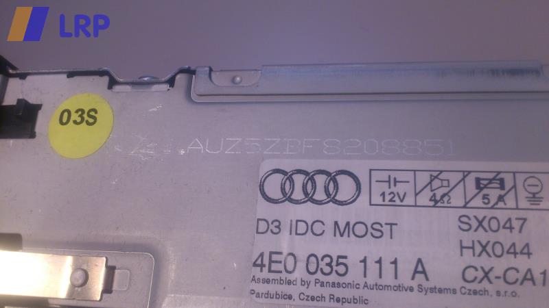 Audi A6 4F C6 Bj.2006 original 6-fach CD-Wechsler DEFEKT 4E0035111A