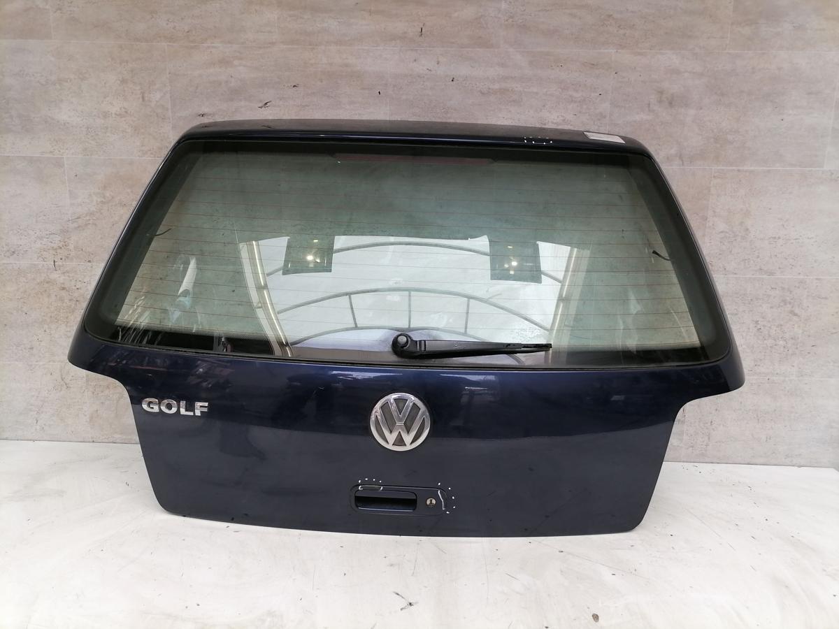 VW Golf IV original Heckklappe mit Heckscheibe LB5N-Indigoblau Fließheck Bj.03