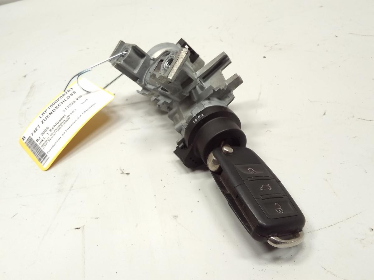 VW Golf Plus 5M original Z&uuml;ndschlo&szlig; mit Lesespule und Schl&uuml;ssel BJ2006