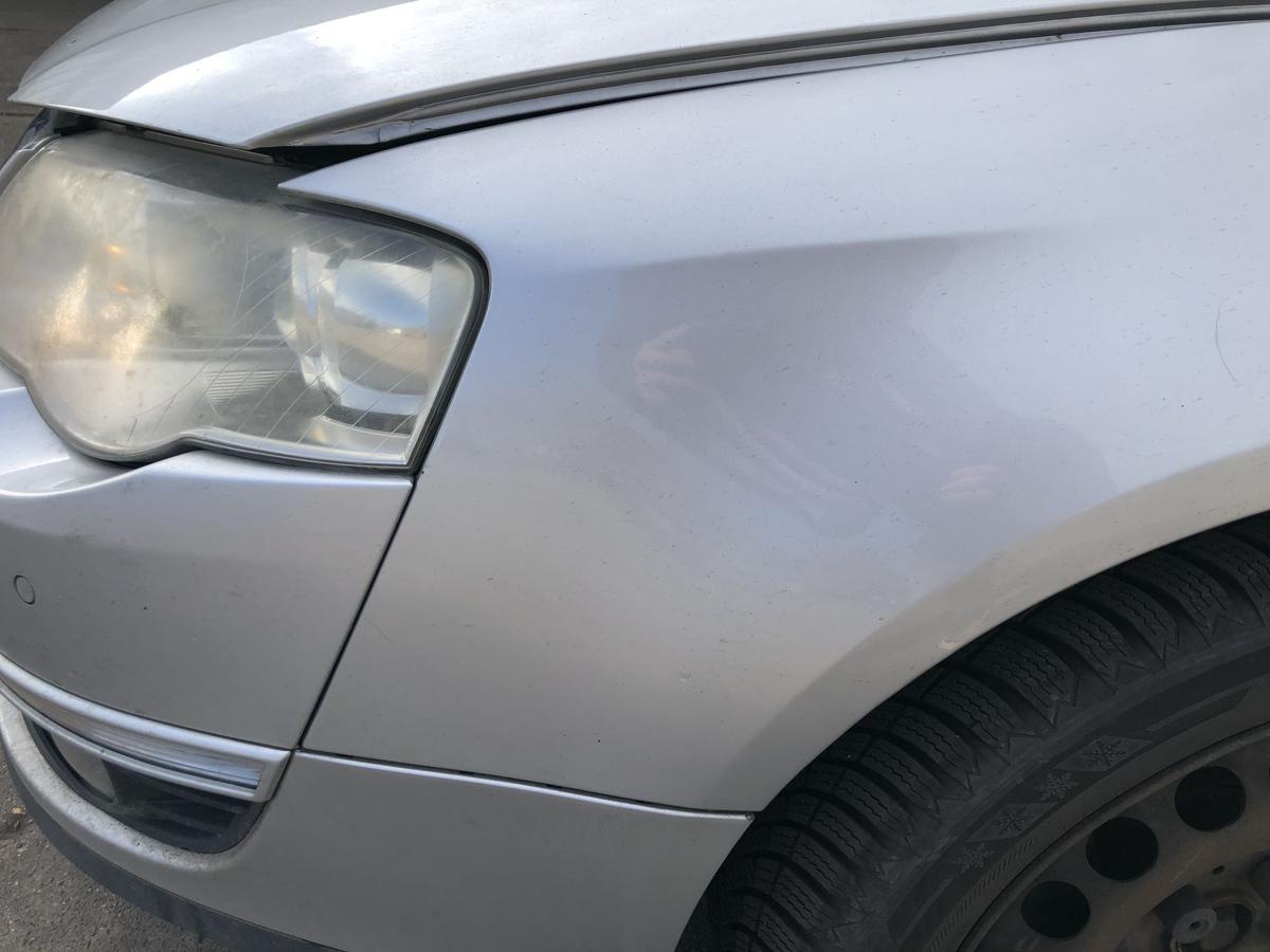 VW Passat 3C B6 Variant Kotfl&uuml;gel vorn links Fahrerseite LA7W Reflexsilber OE