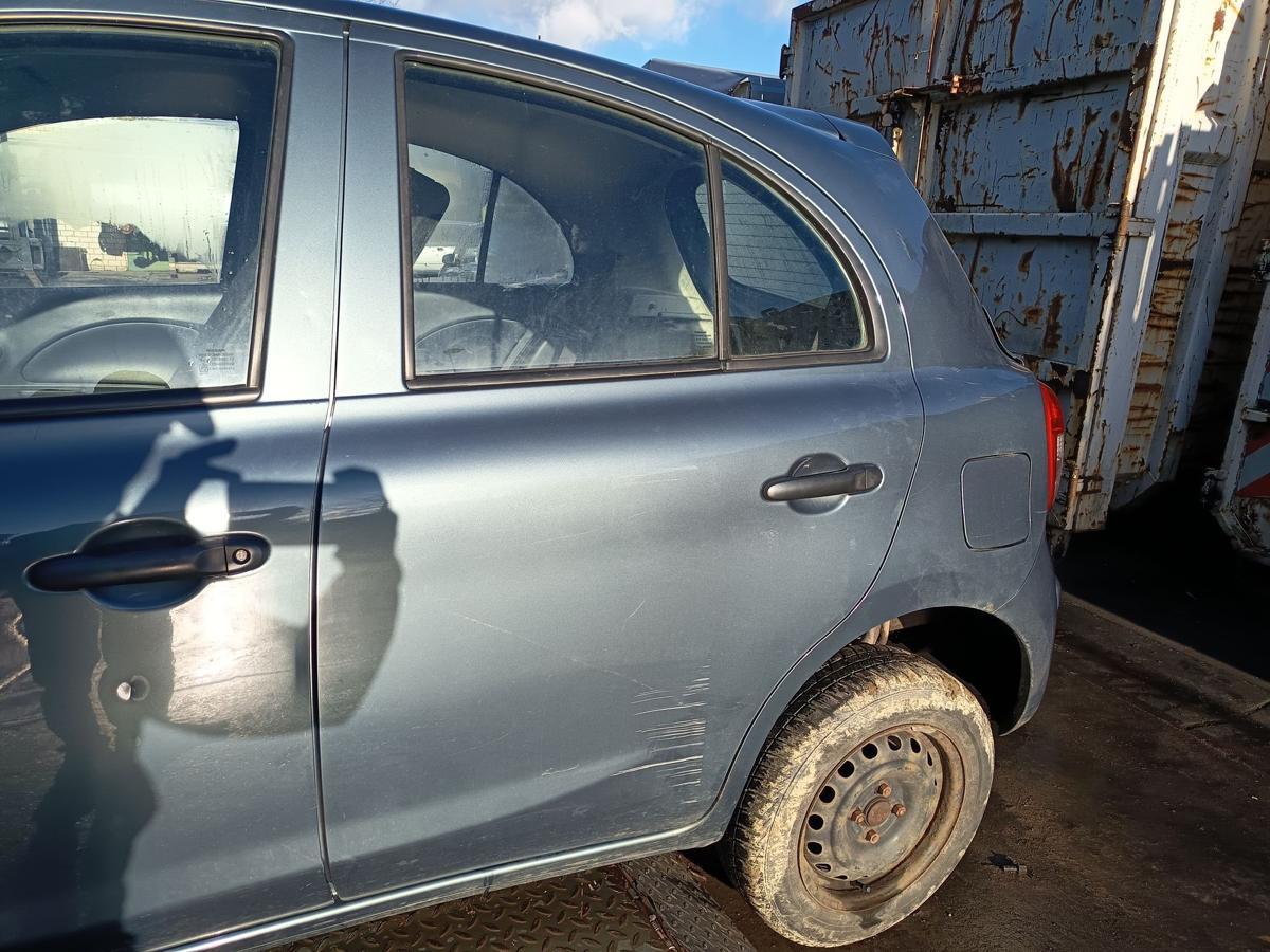 Nissan Micra K13 orig T&uuml;r hinten links 5trg Fahrerseite FAA Green bis Bj 2013