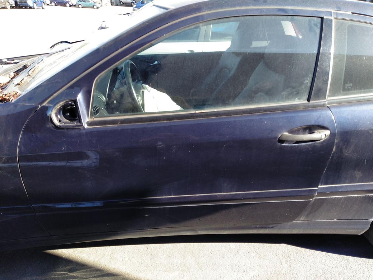 Mercedes C203 Sportcoupe T&uuml;r links Fahrert&uuml;r tansanitblaumetallic 359 Bj.2006