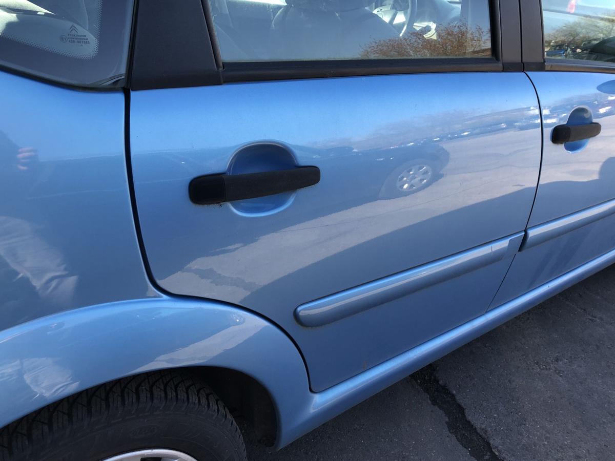 Citroen C3 Typ F T&uuml;r hinten rechts Fondt&uuml;r Rohbau KMY Lucia Blau Metallic
