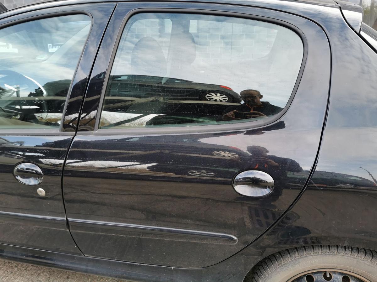 Peugeot 206+ 2M Autotür Tür Fondtür Rohbautürhinten links KTV Perla Nera