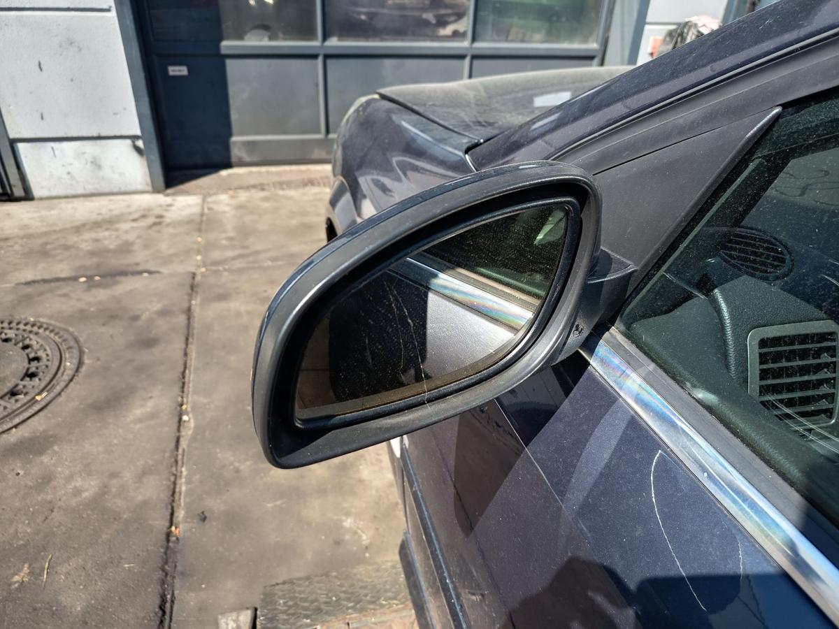 Opel Signum original Au&szlig;enspiegel elektrisch klappbar Z168 Metro Blau Bj 2007