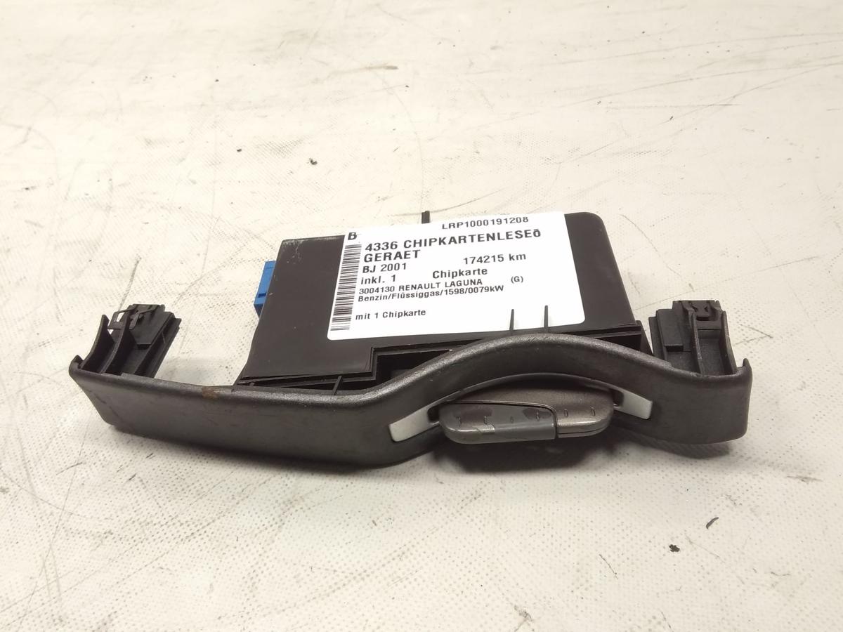 Renault Laguna 2 original Chipkartenlesegerät mit 1 Chipkarte BJ2001