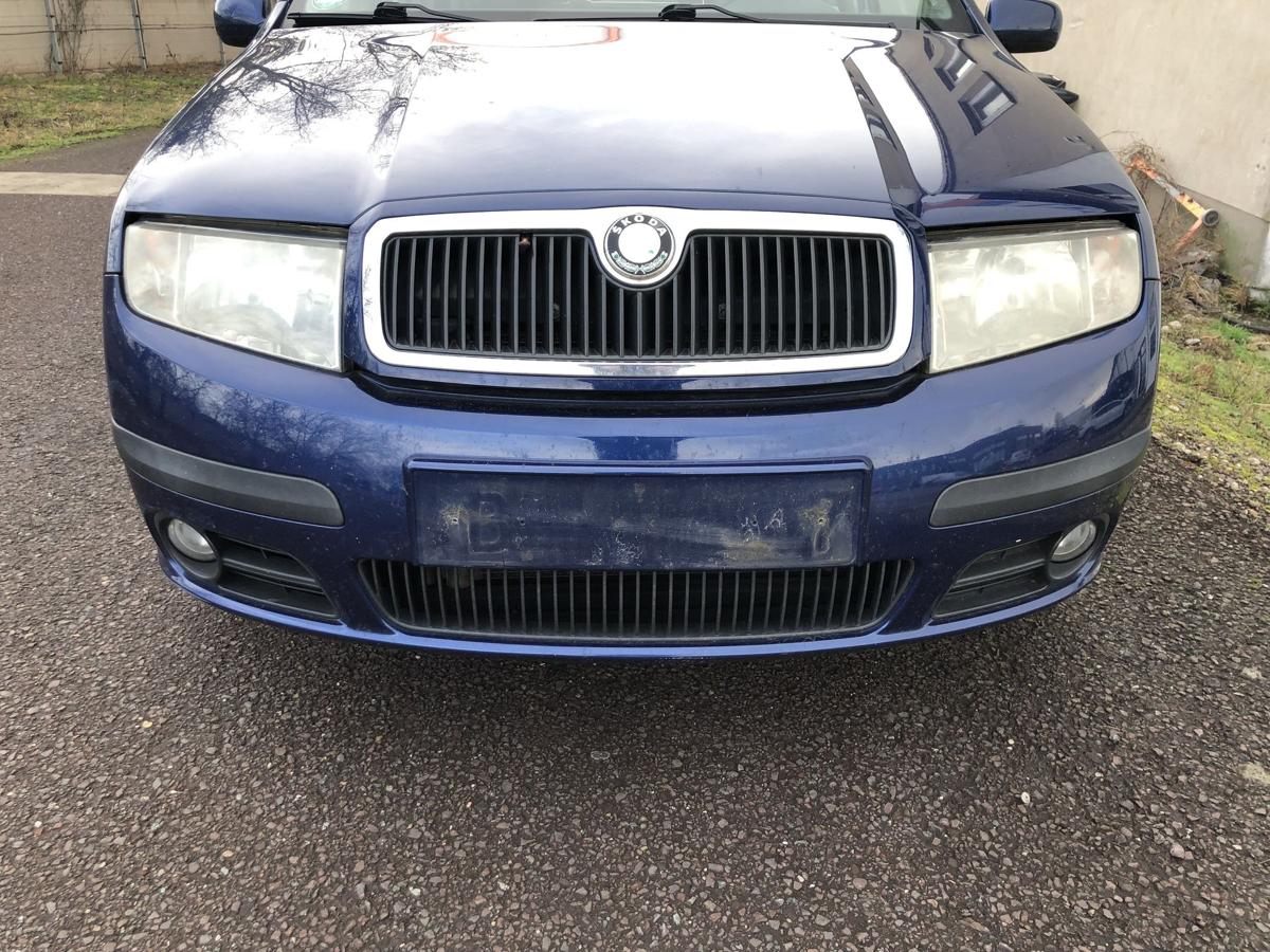 Motorhaube mit Grill Haube Kühlergrill LF5Q Stormblau Skoda Fabia 6Y