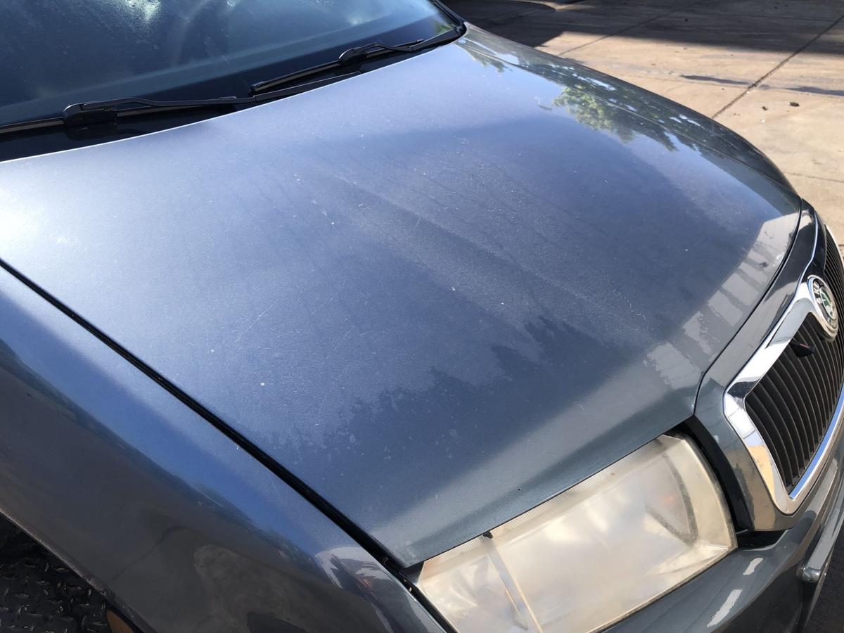 Skoda Fabia I 6Y original Motorhaube ohne Grill F7V Graphite grey Bj 2005