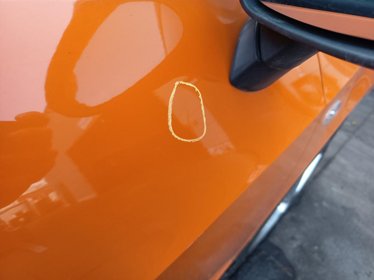 Seat Ibiza 6J 3t&uuml;rer original T&uuml;r rechts Beifahrer Rohbau P2C Luminarange Bj2009