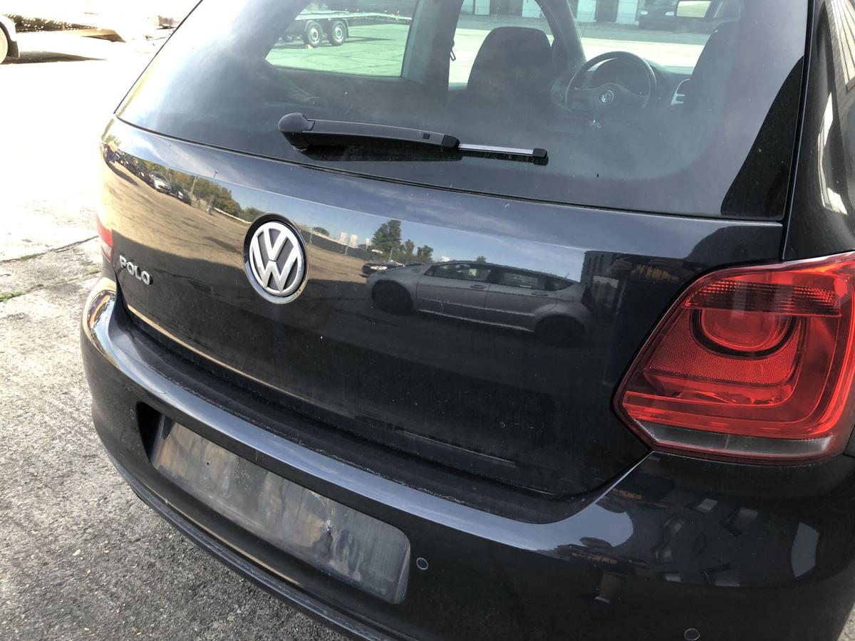 VW Polo 6R Heckklappe Heckdeckel mit Scheibe Anrostungen LC9X Deep Black Perl