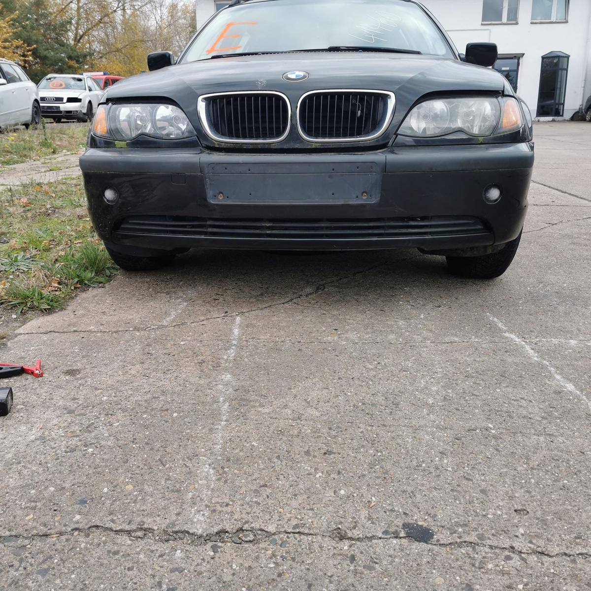 BMW 3er E46 Stossfänger Stoßstange Bumber vorn 475 Black Saphire Met