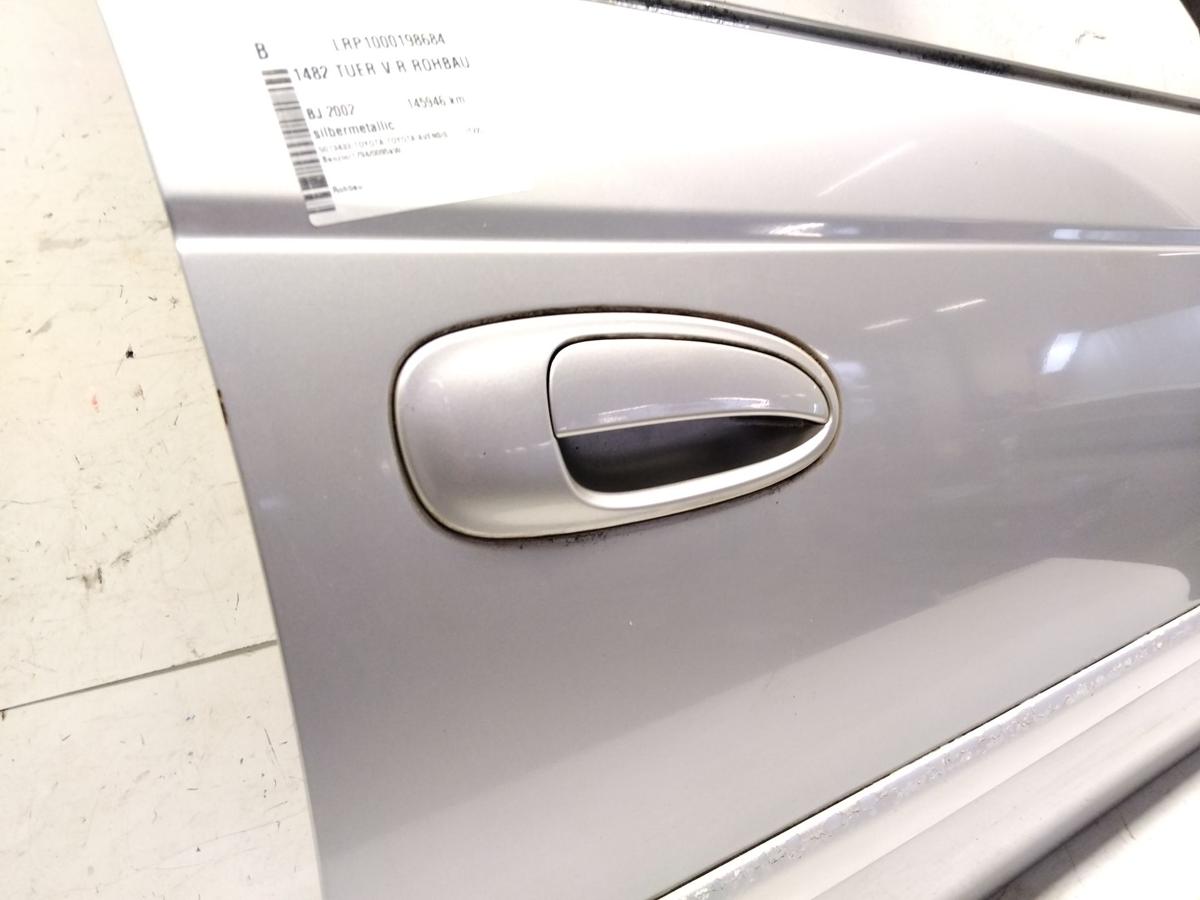 Toyota Avensis T22 original T&uuml;r vorn rechts silbermetallic Rohbau BJ2002