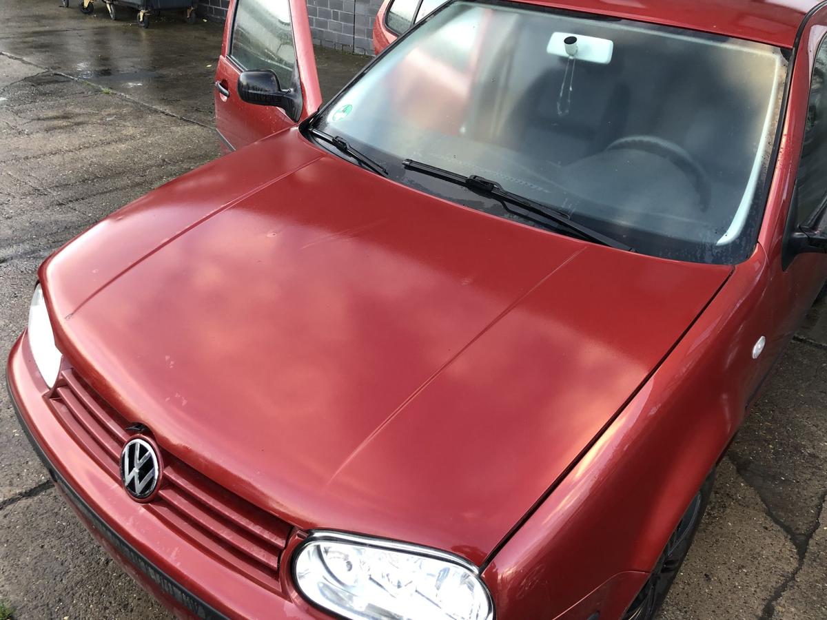 VW Golf 4 1J IV Motorhaube Haube Klappe Deckel vorn LC3K Canyonrot Delle Beule