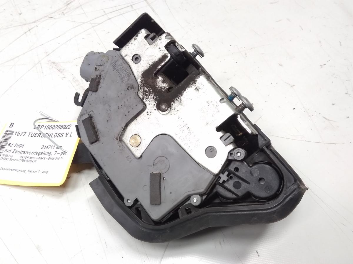 BMW 3er E46 Compact orig T&uuml;rschlo&szlig; vorn links mit Zentralverriegelung 7pol BJ04