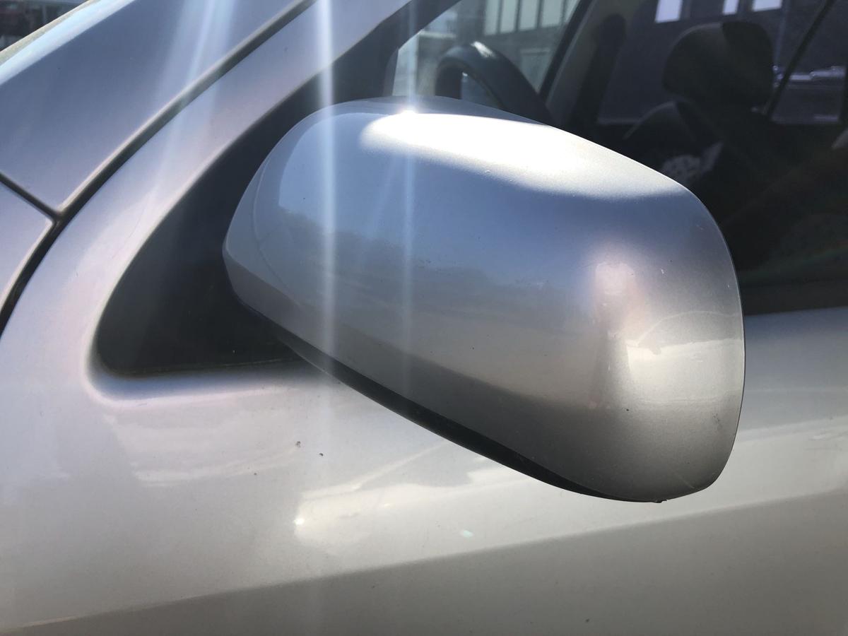 Skoda Fabia 6Y Aussenspiegel links Seitenspiegel Spiegel manuell LF7T silber