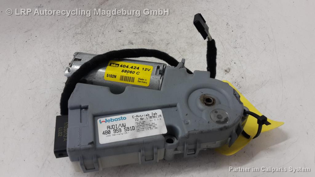 Audi A4 8E Avant Bj.02 Schiebedachmotor Motor Schiebedach 4B0959591D