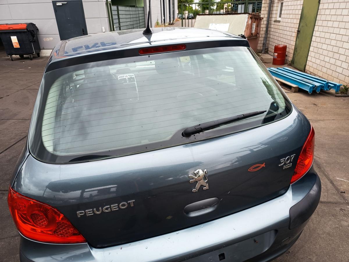 Peugeot 307 orig Heckklappe mit Scheibe 5türer Kofferraum EZW Eisengrau Bj 2005