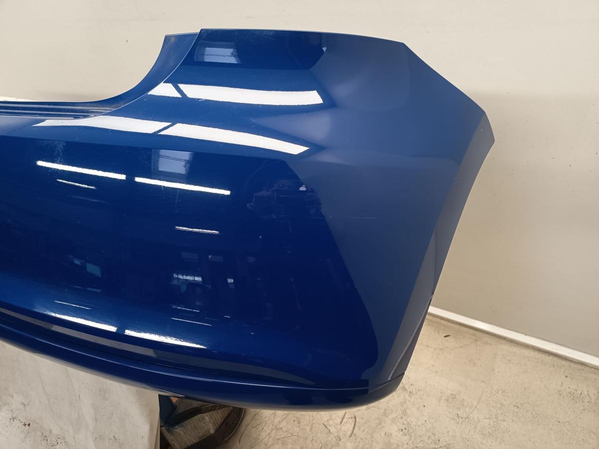 VW Polo 6R orig Sto&szlig;stange hinten Sto&szlig;f&auml;nger Heck LD5E Blau Bj 2011
