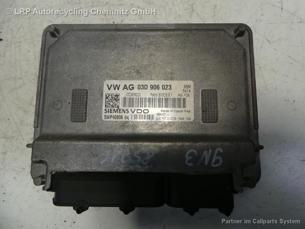 VW Polo 9N BJ 2008,Motorsteuergerät Steuergerät Motor 03D906023 5WP40806