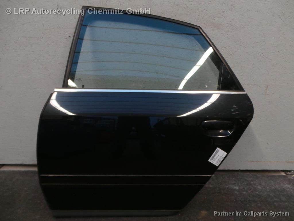 Audi A6 4B BJ 02 Tür hinten links Schwarz Limousine