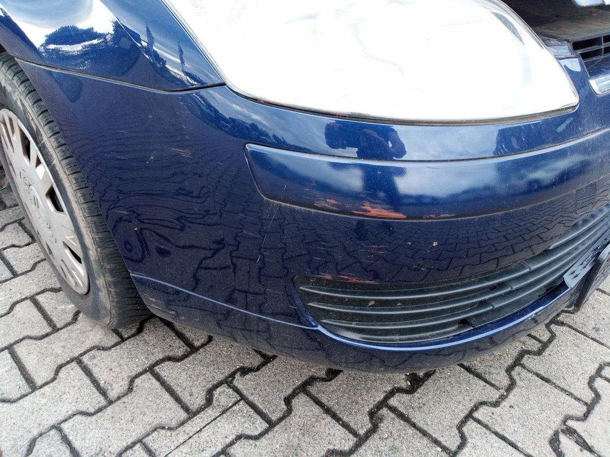 Citroen C4 Coupeoriginal Stoßstange Stossfänger vorn KPU Blau Oriental Bj.2007