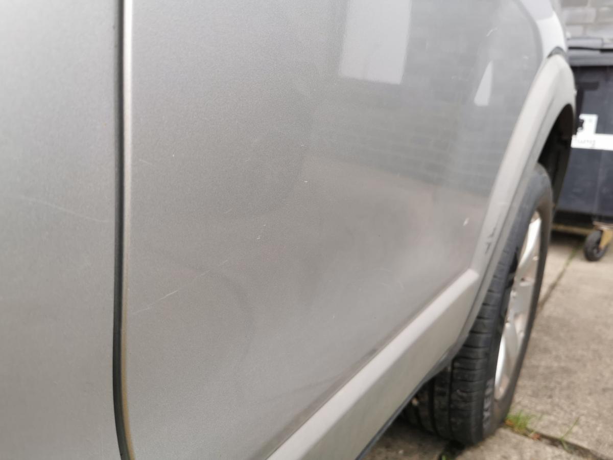 Chevrolet Captiva KLAC Tür Autotür Rohbautür hinten links GAN Ice Silver met