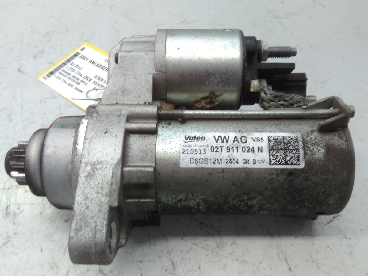 Skoda Rapid NH original Anlasser Starter 1.2TSI 77kw 02T911024N Bj.2013