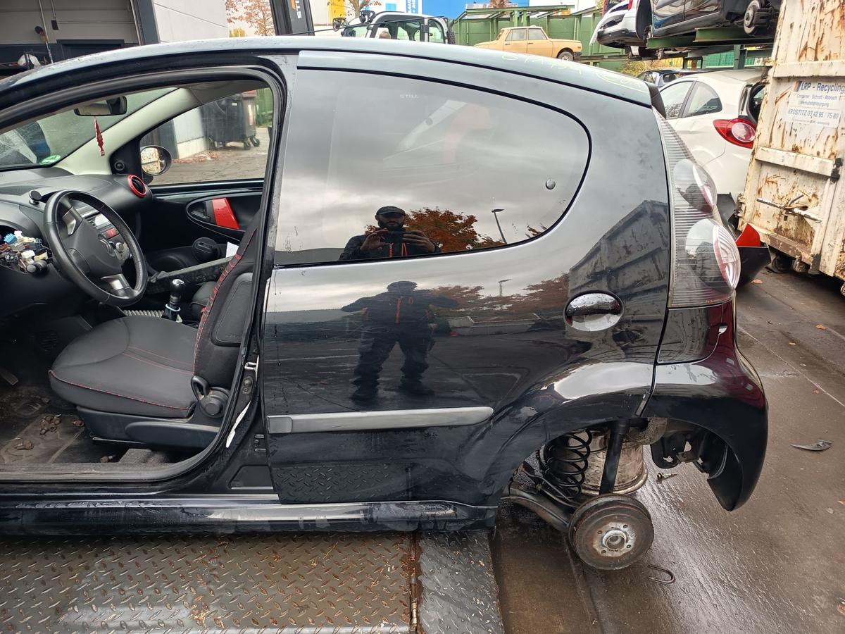 Citroen C1 original Tür hinten links Fond EXZ Schwarz Bj 2013