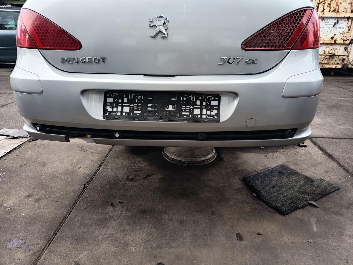 Peugeot 307CC Cabrio orig Stoßstange hinten Stoßfänger EZR Silbergrau Bj 2003