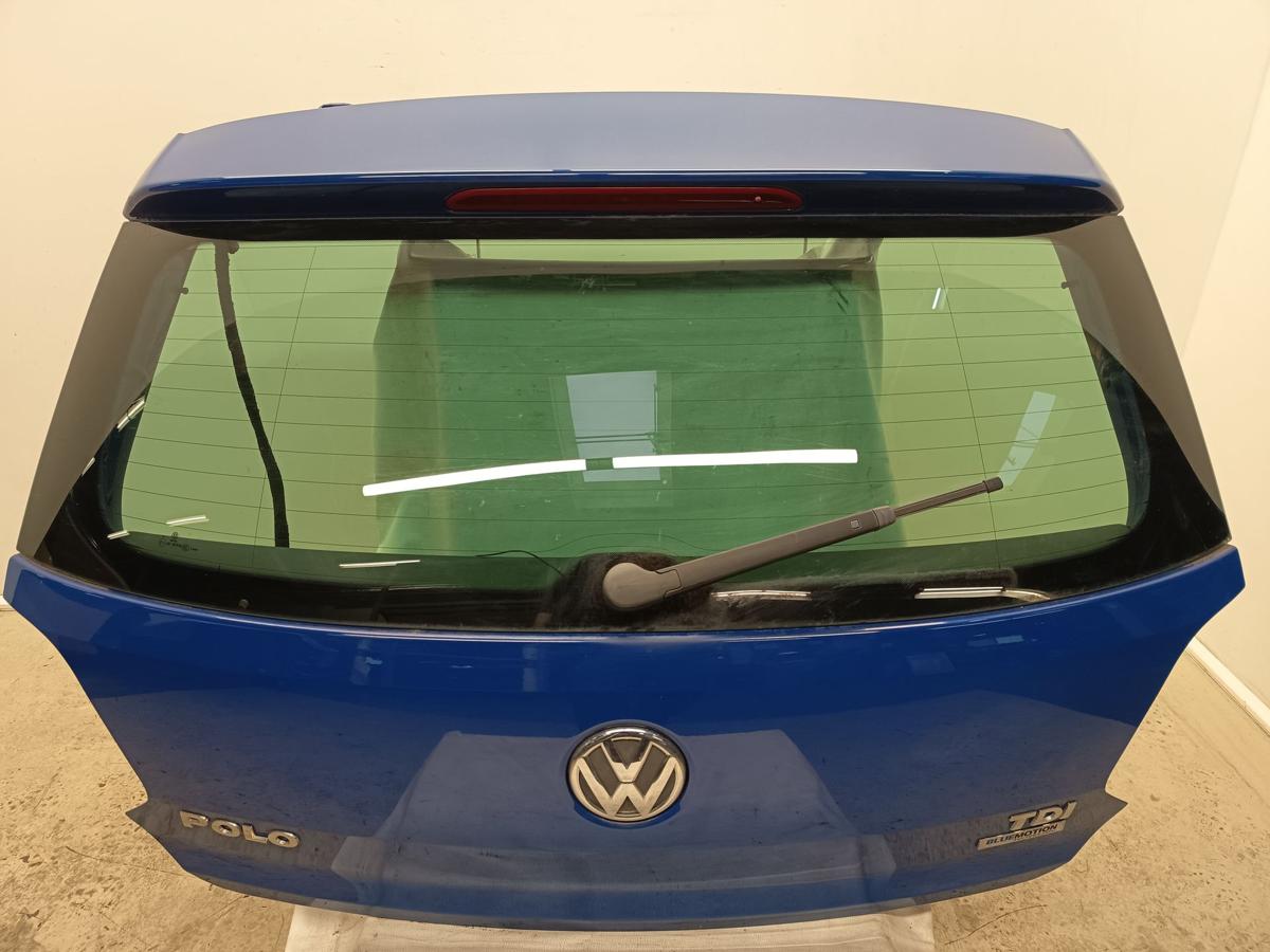 VW Polo 6R orig Heckklappe mit Scheibe Kofferraum LD5E Blau Bj 2011