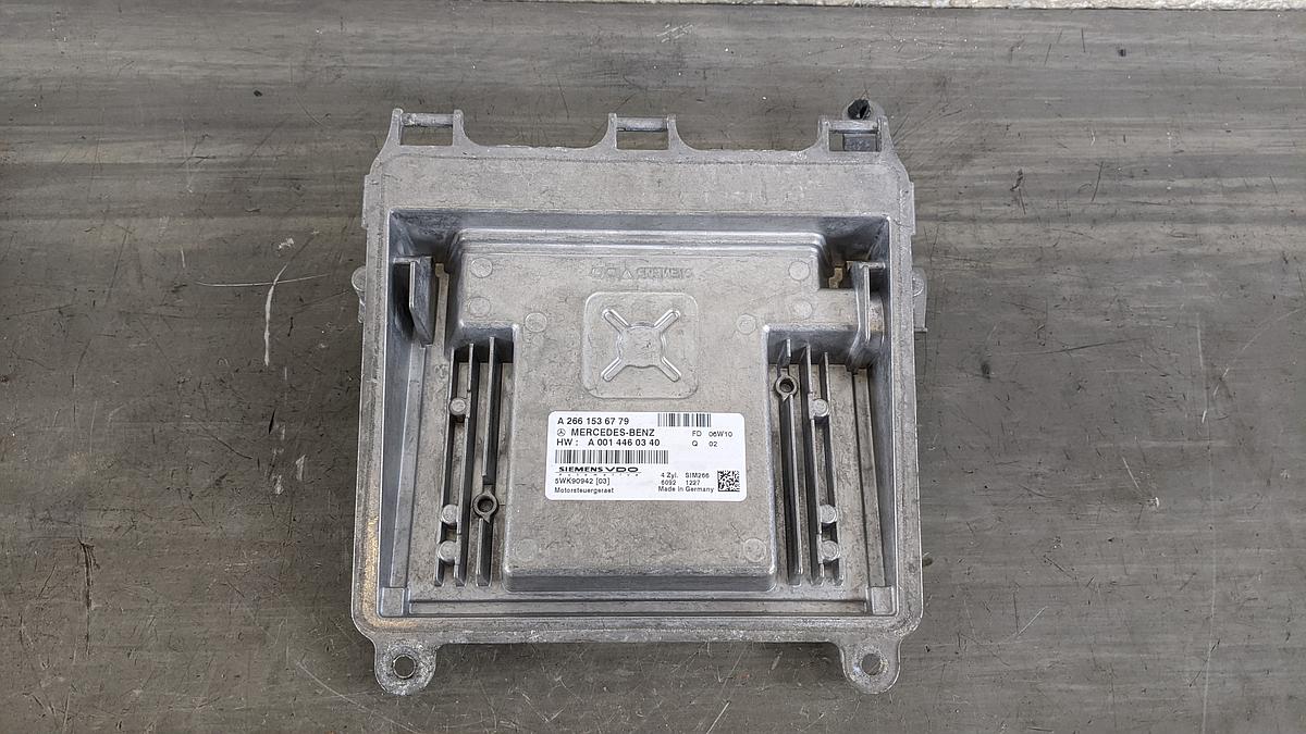 Mercedes A Klasse W169 Motorsteuergerät ECU A170 85kw, A2661536779 5WK90942