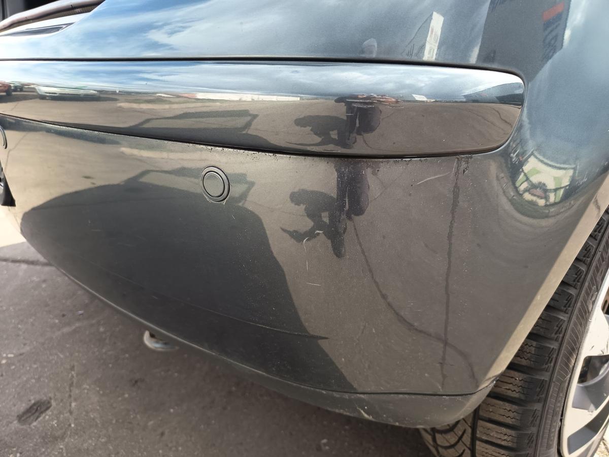VW Polo 9N3 original Sto&szlig;stange F&auml;nger hinten Heck C7V Anthrazitblau Bj 2007