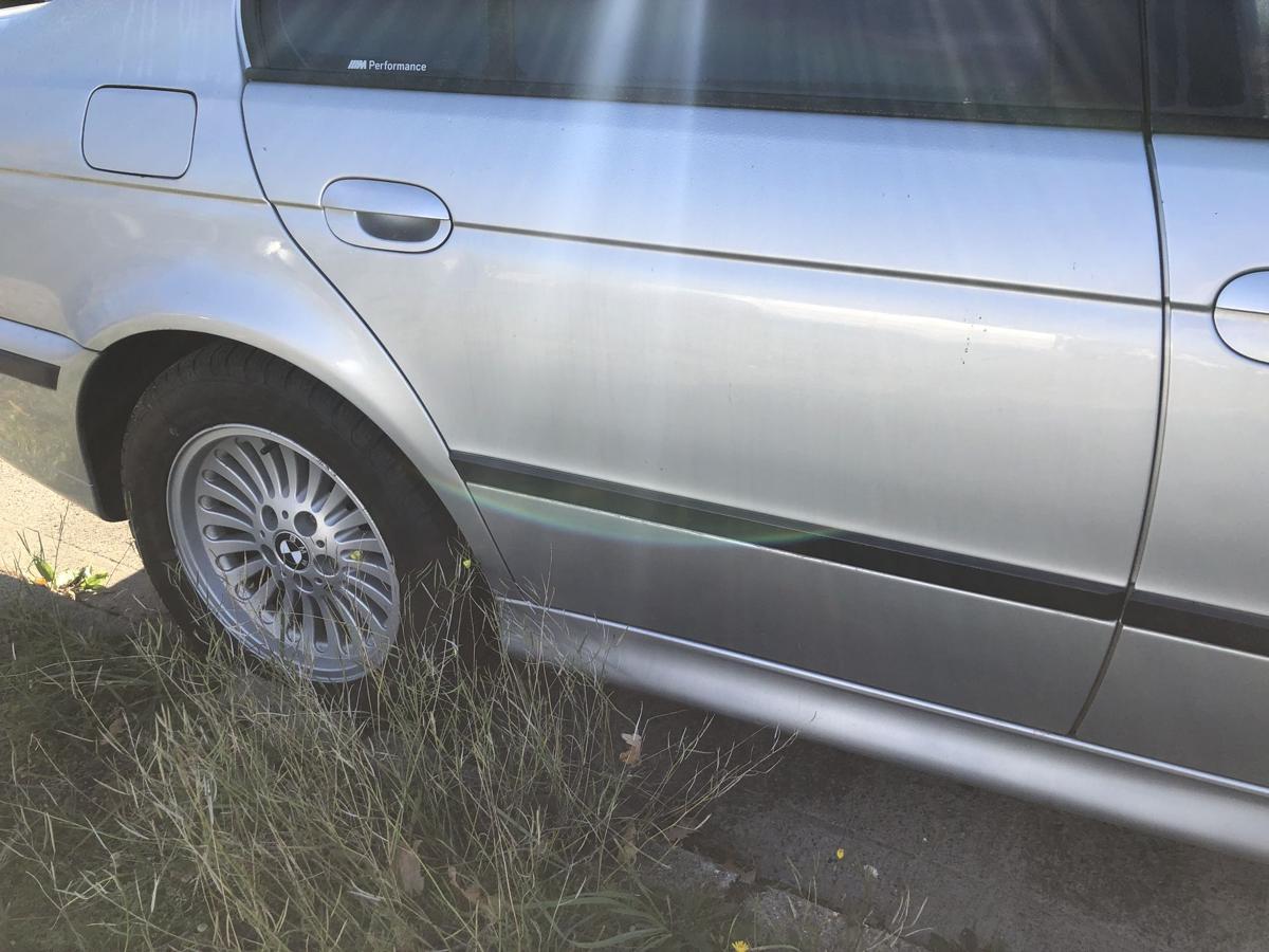 BMW 5er E39 Limo Tür hinten rechts Beifahrerseite Rohbau 309 Arktis Silber Metallic