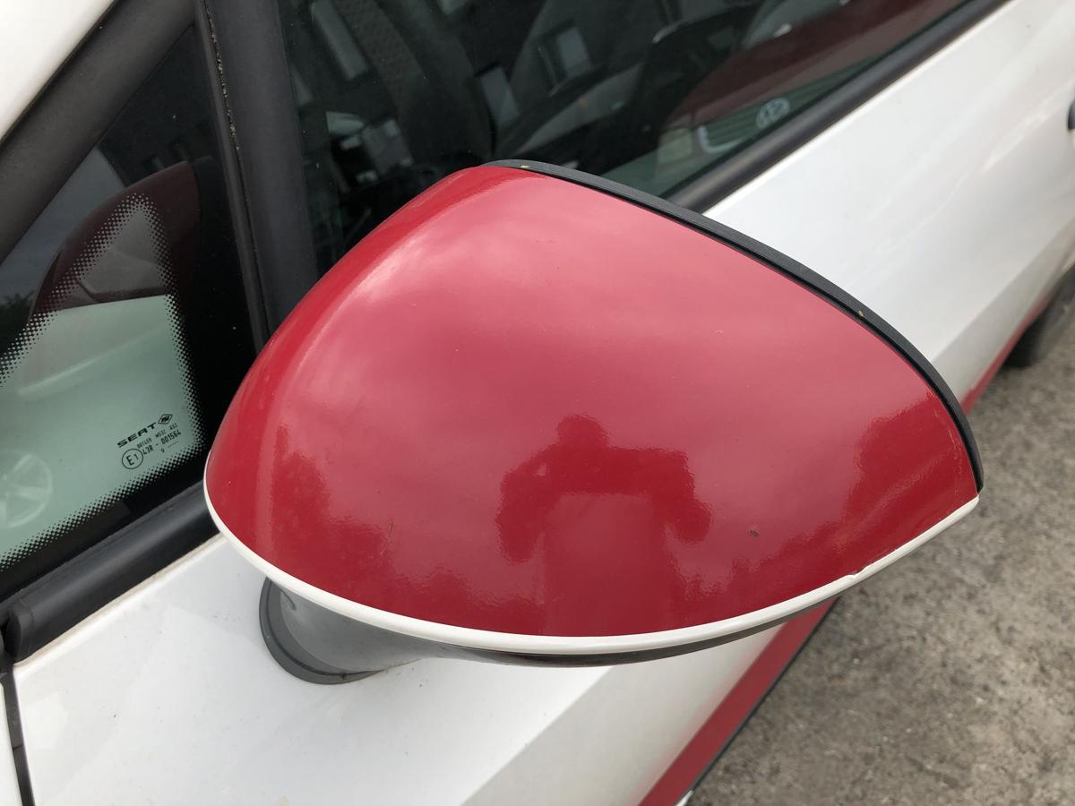 Seat Ibiza 6J Au&szlig;enspiegel links Spiegel Seitenspiegel LB9A Candywei&szlig; manuell
