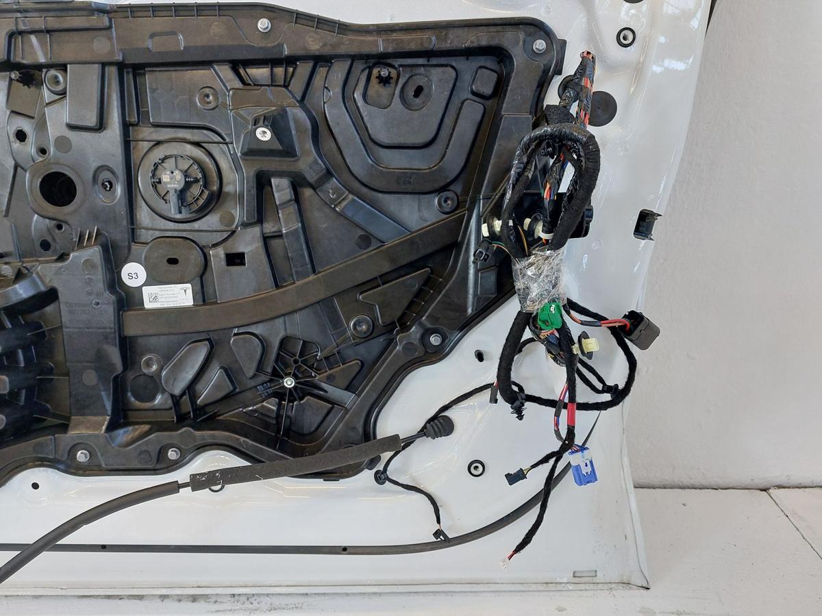 Tesla Model Y Tür vorn rechts Beifahrertür Rohbau PPSW white Water perl OEM