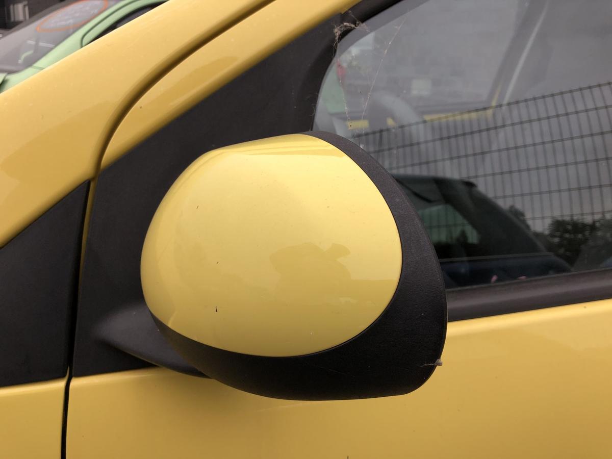 Peugeot 107 Typ P Au&szlig;enspiegel links R&uuml;ckspiegel manuell KBL Citrus Gelb