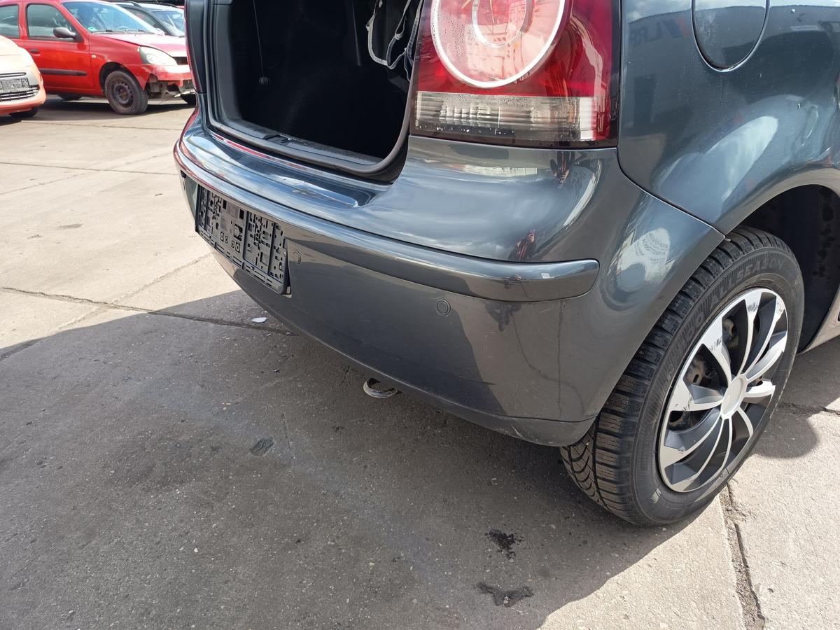 VW Polo 9N3 original Sto&szlig;stange F&auml;nger hinten Heck C7V Anthrazitblau Bj 2007