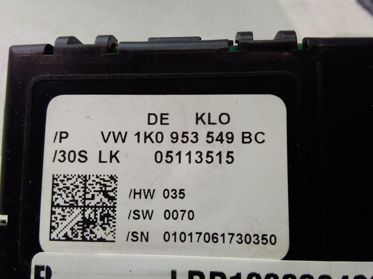 VW Golf Plus original Steuerger&auml;t Lenks&auml;ule Elektronikeinheit Bj2006 1K0953549BC
