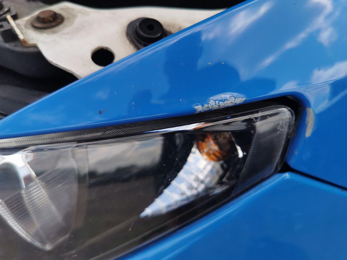 Seat Ibiza 6J Kotflügel Fender Seitenwand vorn links blau TEXT BILDER