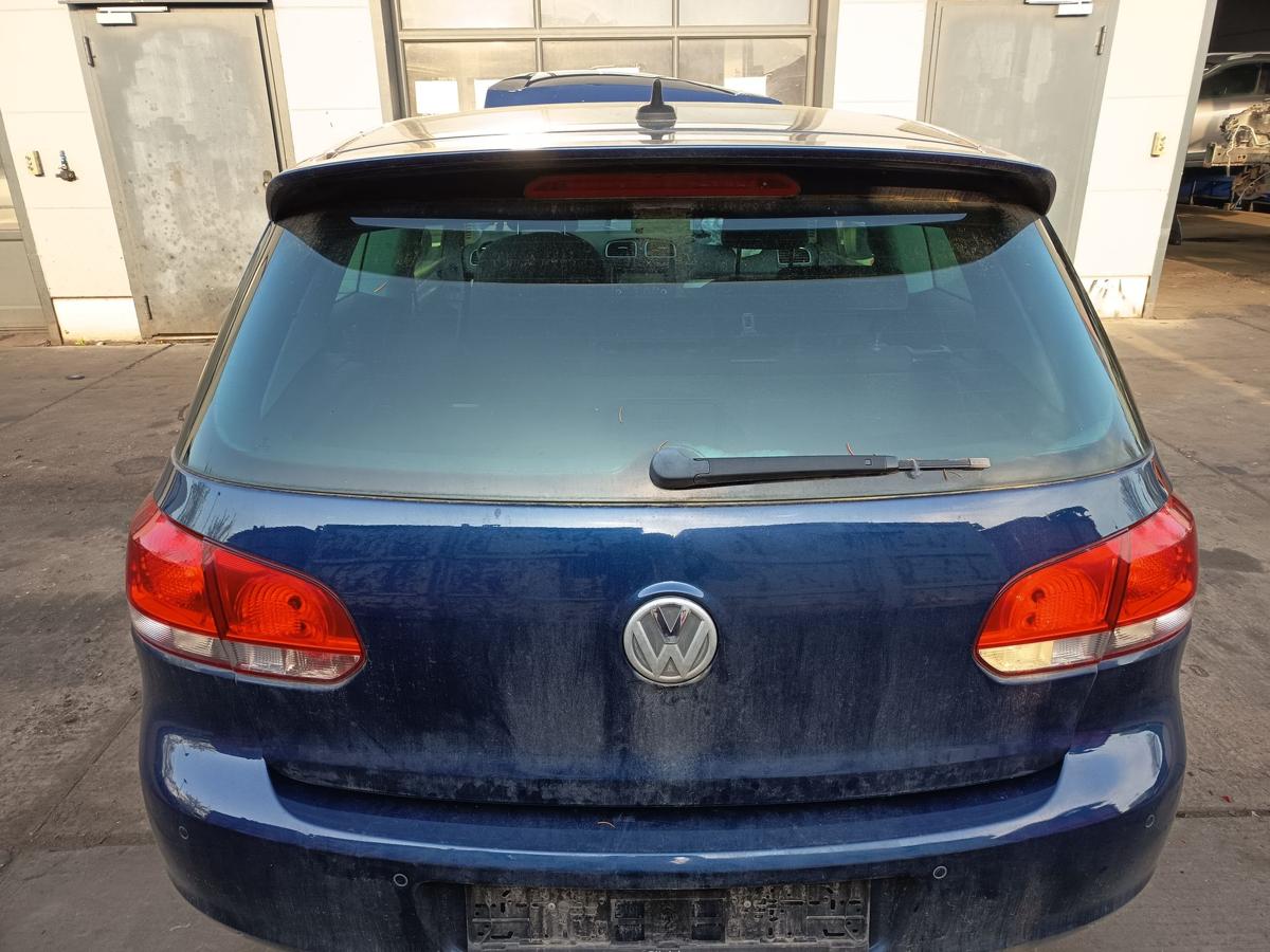 VW Golf VI 5K1 Heckklappe mit Scheibe und Spoiler D5Q Shadow Blue Bj 2011