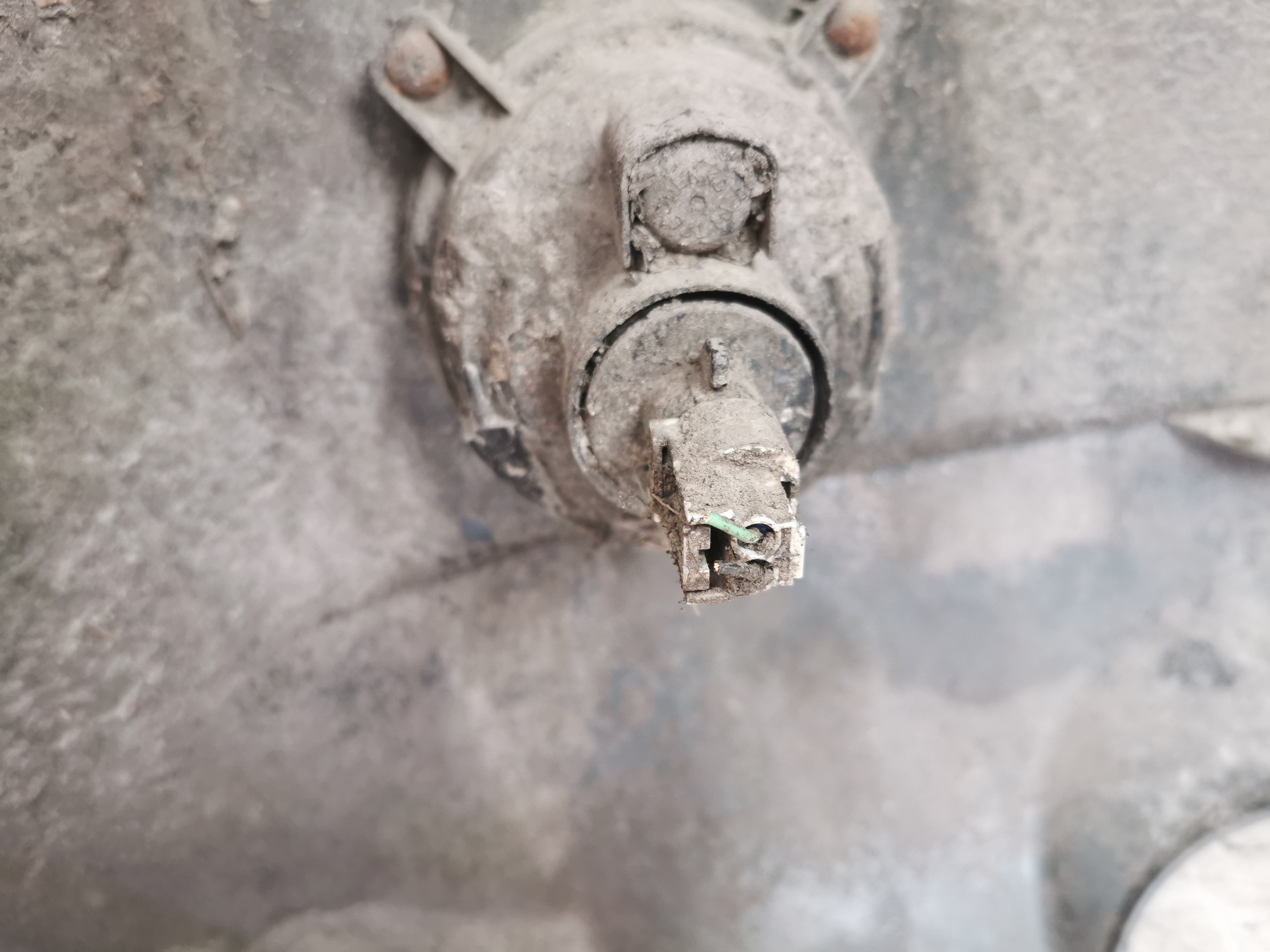 Chevrolet Matiz BJ 2006 Sto&szlig;stange hinten Sto&szlig;f&auml;nger gelb 2.Generation Matiz