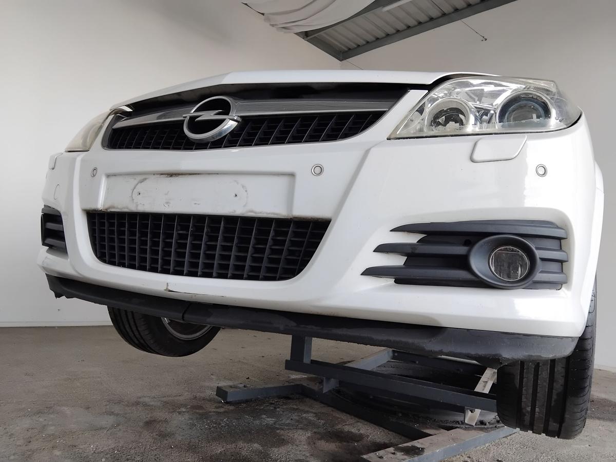 Opel Vectra C Facelift orig Sto&szlig;stange Stossf&auml;nger vorn SRA PDC BJ2007 Z474 Casablancawei&szlig;