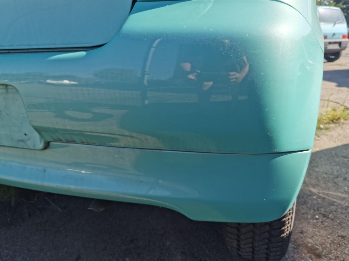 Toyota Yaris XP10 Stossstange Stossfänger Bumper hinten 764 Light Aqua Met 3trg