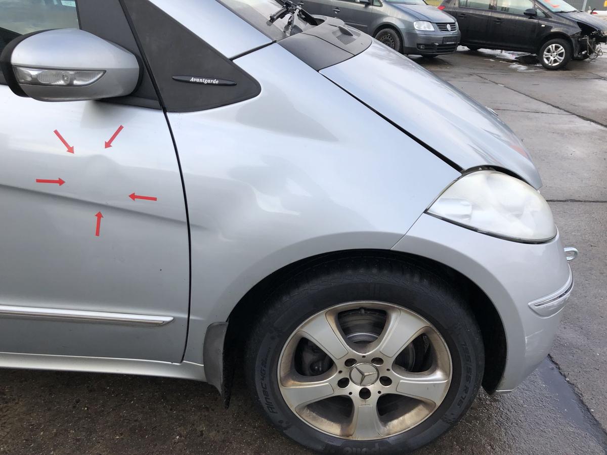 Mercedes A Klasse W169 Kotfl&uuml;gel rechts Fender Polarsilber Radverkleidung