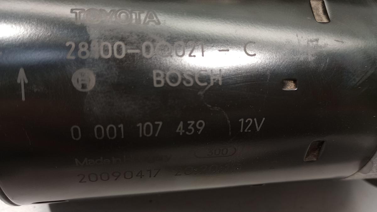 Citroen C1 orig Anlasser Starter 998ccm 50kw Benzin Bosch 0001107439 Bj 2009