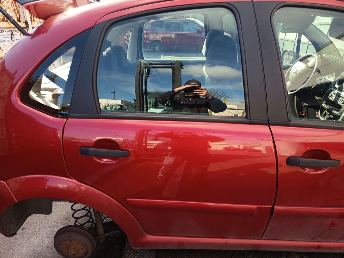 Citroen C3 original T&uuml;r hinten rechts Fond EKQ Luziferrot Bj 2007