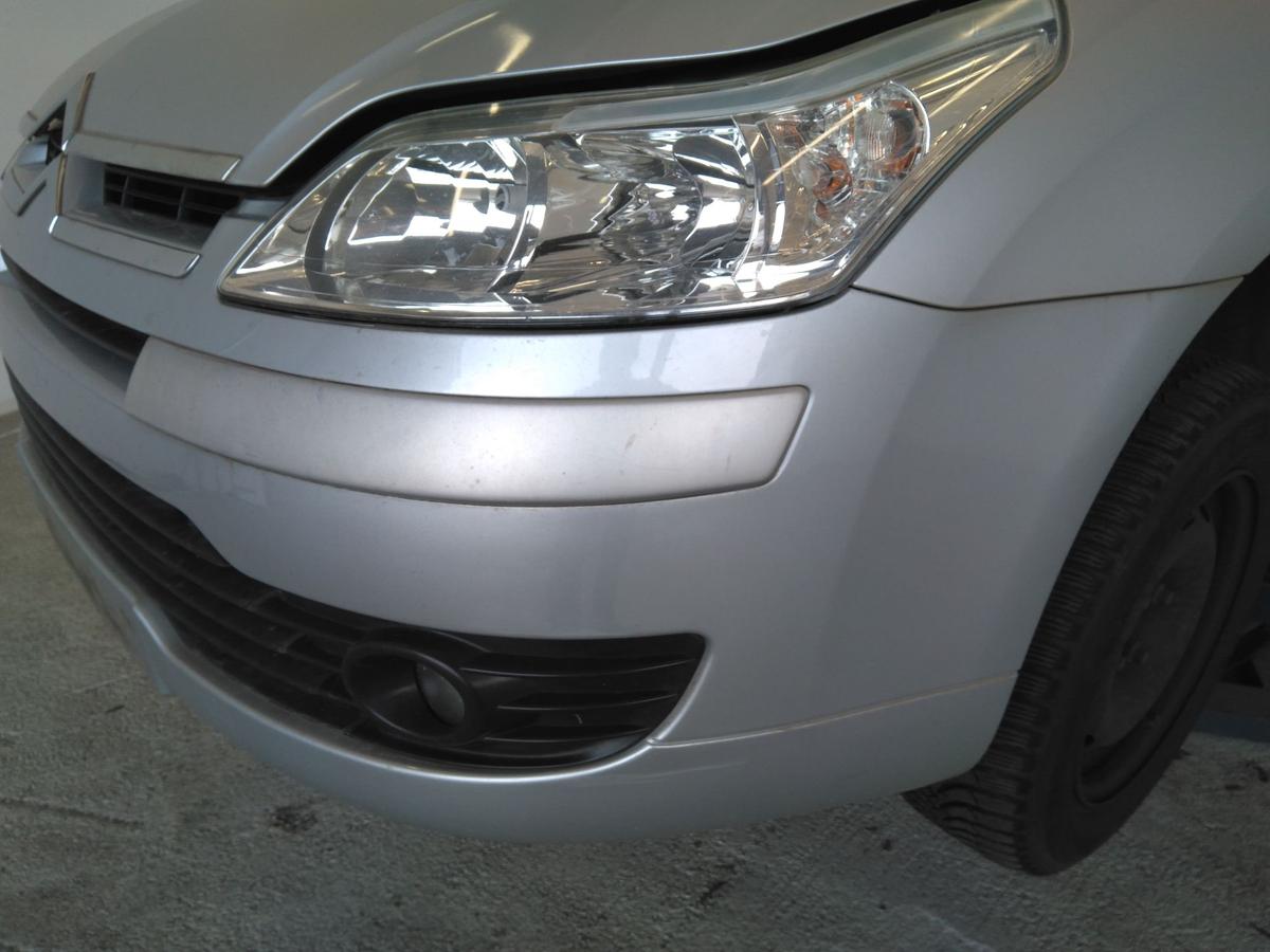 Citroen C4 original Stoßstange Stossfänger vorn EZR-Aluminium-Grau Bj.2007