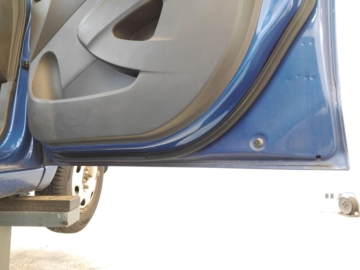 Chevrolet Spark M300 Tür vorn rechts Beifahrertür blau BJ2012