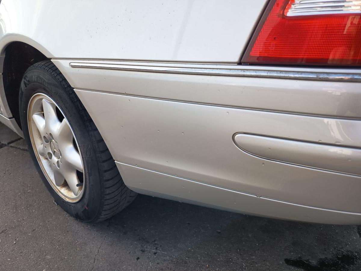 Mercedes S203 original Sto&szlig;stange F&auml;nger hinten Heck 744 Brillantsilber Bj 2002